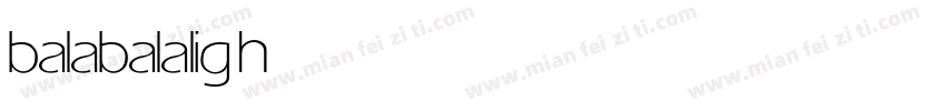 balabala light字体转换